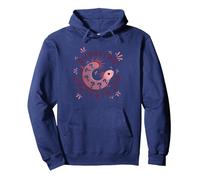 Axolotl Pose des Questions sur Tout ce Qui est Mignon et Curieux : Un amphibien Sweat à Capuche, Unisexe pour Adultes, Bleu Marine, M