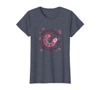 Axolotl Pose des Questions sur Tout ce Qui est Mignon et Curieux : Un amphibien T-Shirt, Femme, Bleu Chiné, XS