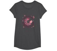 Axolotl Pose des Questions sur Tout ce Qui est Mignon et Curieux : Un amphibien T-Shirt, Fille, Chiné Foncé, XS