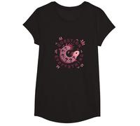 Axolotl Pose des Questions sur Tout ce Qui est Mignon et Curieux : Un amphibien T-Shirt, Fille, Noir, XS