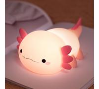 Axolotl Rechargeable Children's Night Light, Baby Night Light, Silicone Touch Bedside Lamp, Wireless Bedside Lamp, Children's Night Light, Baby Room Decoration, Girl Boy Gift