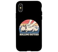 Axolotl Rolling Fatties Jeu de Mots pour Amoureux des Animaux Coque pour iPhone X/XS