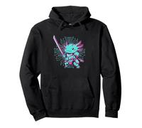 Axolotl Samurai Cyberpunk Warrior Anime Graphic pour garçon Sweat à Capuche
