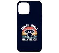 Axolotl Smiles guérit l'âme d'un propriétaire d'animal Vintage Amusant Coque pour iPhone 12 Pro Max