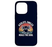 Axolotl Smiles guérit l'âme d'un propriétaire d'animal Vintage Amusant Coque pour iPhone 14 Pro Max
