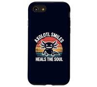 Axolotl Smiles guérit l'âme d'un propriétaire d'animal Vintage Amusant Coque pour iPhone SE (2020) / 7/8