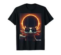 Axolotl Taking Selfie Solar 2026 Eclipse Wearing Glasses T-Shirt