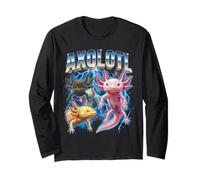 Axolotl Vintage 80s Retro Funny Axolotl 90's Hommes Femmes Manche Longue