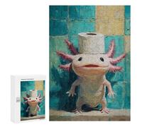 Axolotl with Toilet Paper Hat-1 Puzzle 1000 Pièces Educa Jouet en Bois Cadeau Unique Décoration Intérieure Jeu Éducatif Challenge Toy Adultes Et Enfants À Partir De 14 Ans 300 PCS