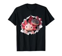 Axolotls drôles jetant Un Coup d'œil Mignon aux Animaux du Zoo T-Shirt