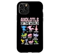 Axolotls du Monde GFP Albino Lavender Enigma Mosaic Silv Coque pour iPhone 11 Pro