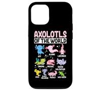 Axolotls du Monde GFP Albino Lavender Enigma Mosaic Silv Coque pour iPhone 12/12 Pro