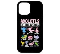 Axolotls du Monde GFP Albino Lavender Enigma Mosaic Silv Coque pour iPhone 12 Pro Max