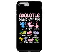 Axolotls du Monde GFP Albino Lavender Enigma Mosaic Silv Coque pour iPhone 7 Plus/8 Plus