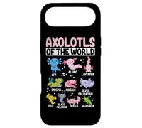Axolotls du Monde GFP Albino Lavender Enigma Mosaic Silv Coque pour iPhone Air