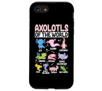 Axolotls du Monde GFP Albino Lavender Enigma Mosaic Silv Coque pour iPhone SE (2020) / 7/8