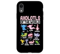 Axolotls du Monde GFP Albino Lavender Enigma Mosaic Silv Coque pour iPhone XR