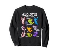 Axolotls du Monde, œuvre d'art Kawaii, Adorable Axolotl Sweatshirt
