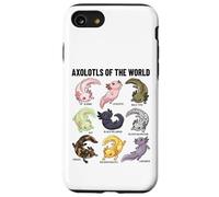 Axolotls of The World Axolotl Morphs Chart Art éducatif Coque pour iPhone SE (2020) / 7/8