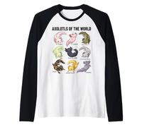 Axolotls of The World Axolotl Morphs Chart Art éducatif Manche Raglan