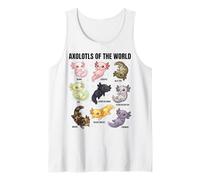Axolotls of The World - De Jolis Axolotls morphes pour Les Amoureux de la Science Débardeur