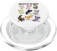 Axolotls of The World - De Jolis Axolotls morphes pour Les Amoureux de la Science PopSockets PopGrip pour MagSafe