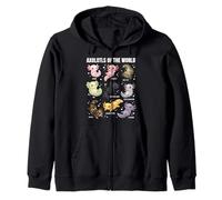 Axolotls of The World - De Jolis Axolotls morphes pour Les Amoureux de la Science Sweat à Capuche