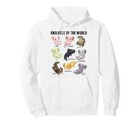 Axolotls of The World - De Jolis Axolotls morphes pour Les Amoureux de la Science Sweat à Capuche