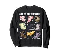 Axolotls of The World - De Jolis Axolotls morphes pour Les Amoureux de la Science Sweatshirt