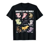 Axolotls of The World - De Jolis Axolotls morphes pour Les Amoureux de la Science T-Shirt