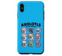 Axolotls of The World T-Shirt éducatif Kawaii Axolotl Coque pour iPhone XS Max