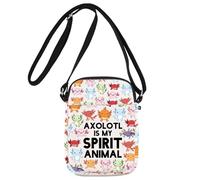 Axolotls Sac à bandoulière Axolotl pour les amateurs d'Axolotl Is My Spirit Animal Axolotl Sac à bandoulière Axolotl Sac à bandoulière, Axolotl Uk1, 111