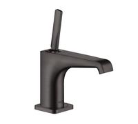 hansgrohe AXOR Citterio E Mitigeur monocommande de lavabo 90 sans timon pour lave-mains, 36102340, Couleur: Chrome noir brossé