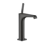 hansgrohe AXOR Citterio E Mitigeur monocommande de lavabo 190 sans timon pour cuve de lavage, 36103340, Couleur: Chrome noir brossé