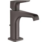 Hansgrohe Axor Citterio E Mitigeur monocommande de lavabo 125 avec bÃ©quille et set de dÃ©chets, Coloris: Chrome noir brossÃ© - 36110340