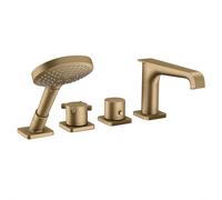 hansgrohe AXOR Citterio E 4 trous pour baignoire avec thermostat, 36411140, Couleur: Bronze brossé