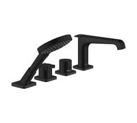 Hansgrohe hansgrohe Ensemble complet Axor Citterio E 4-L-BW-Rand-Arm., avec thermostat, noir mat Quantité:1