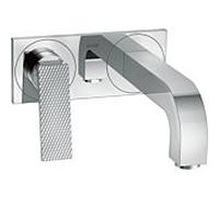 Axor Citterio hansgrohe 39171000 caché mitigeur lavabo , bec 220mm et plaque, avec poignée à levier, taille diamant, chromé