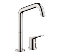 Hansgrohe Mitigeur d'évier Axor Citterio 34820800 – bec pivotant 360° aspect inox