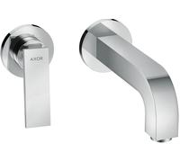 Hansgrohe Mitigeur lavabo Axor Citterio 39121000 encastré bec 220 mm rosace poignée levier chromé