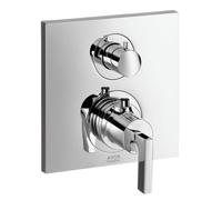 Hansgrohe Thermostat à encastrer Axor Citterio 39700000, robinet d'arrêt, poignée à levier, chromé