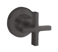 hansgrohe AXOR Citterio robinet d'arrêt encastré avec poignées transversales, 39965340, Couleur: Chrome noir brossé