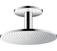 Axor douche à effet de pluie avec bras 30x30 cm circulaitre chrome 35301000