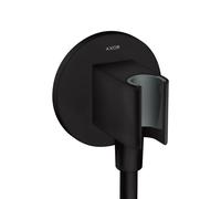 hansgrohe Axor porter unit 36733670 rond, avec clapet anti-retour, fonction de maintien intégrée, noir mat