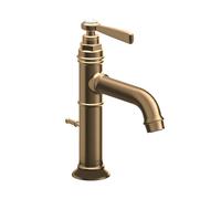 hansgrohe AXOR Mitigeur monocommande de lavabo Montreux 100, vidage escamotable, saillie 142mm, 16515140, Couleur: Bronze brossé