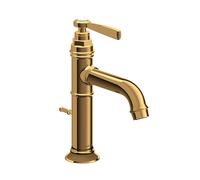hansgrohe AXOR Mitigeur monocommande de lavabo Montreux 100, vidage escamotable, saillie 142mm, 16515990, Couleur: Optique en or poli