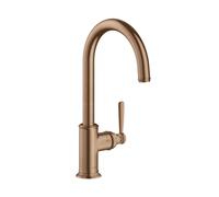 hansgrohe AXOR Montreux DN 15 Mitigeur monocommande de cuisine AXOR Montreux DN 15 260 avec bec orientable, 16580310, Couleur: Or rouge brossé