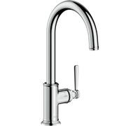 Hansgrohe Robinet de cuisine Axor Montreux 16580800 – Acier inoxydable, pivotement réglable