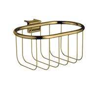 hansgrohe AXOR Panier à savon Montreux, pour tige murale Unica, 42066990, Couleur: Optique en or poli