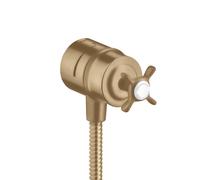 Hansgrohe hansgrohe Axor Montreux Robinet d'arrêt avec clapet anti-retour, croix, bronze brossé Quantité:1